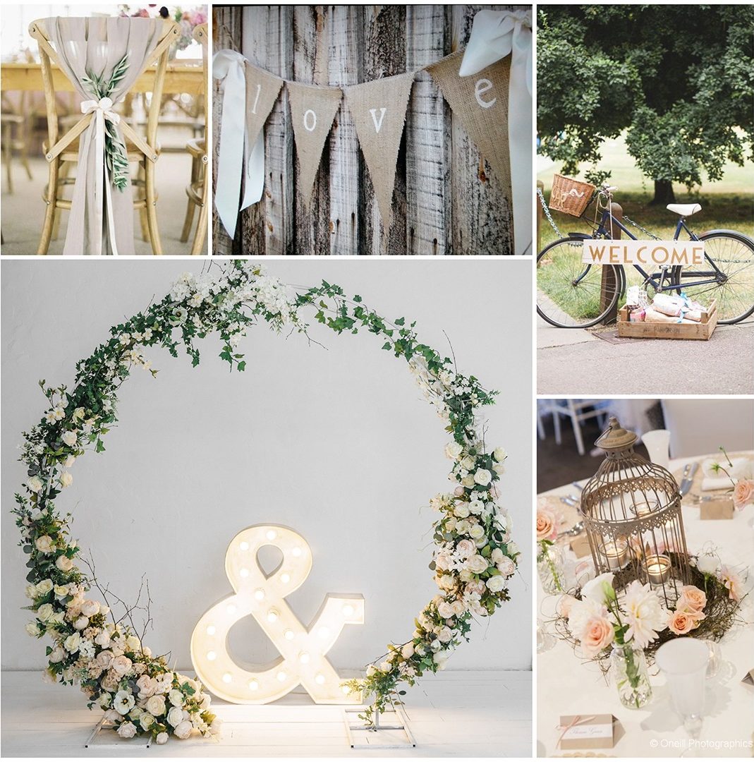 Ivy Coast Pre-Set Styled Wedding Packages country chic